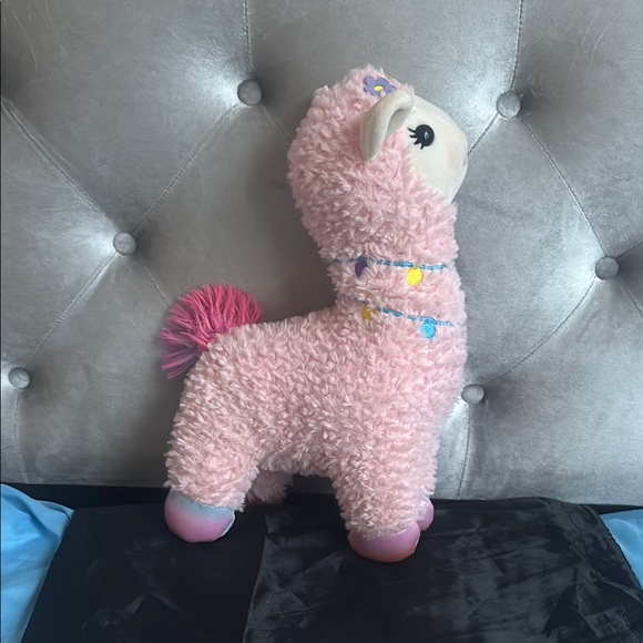 Pink Plush Llama Toy - Picture 2 of 2